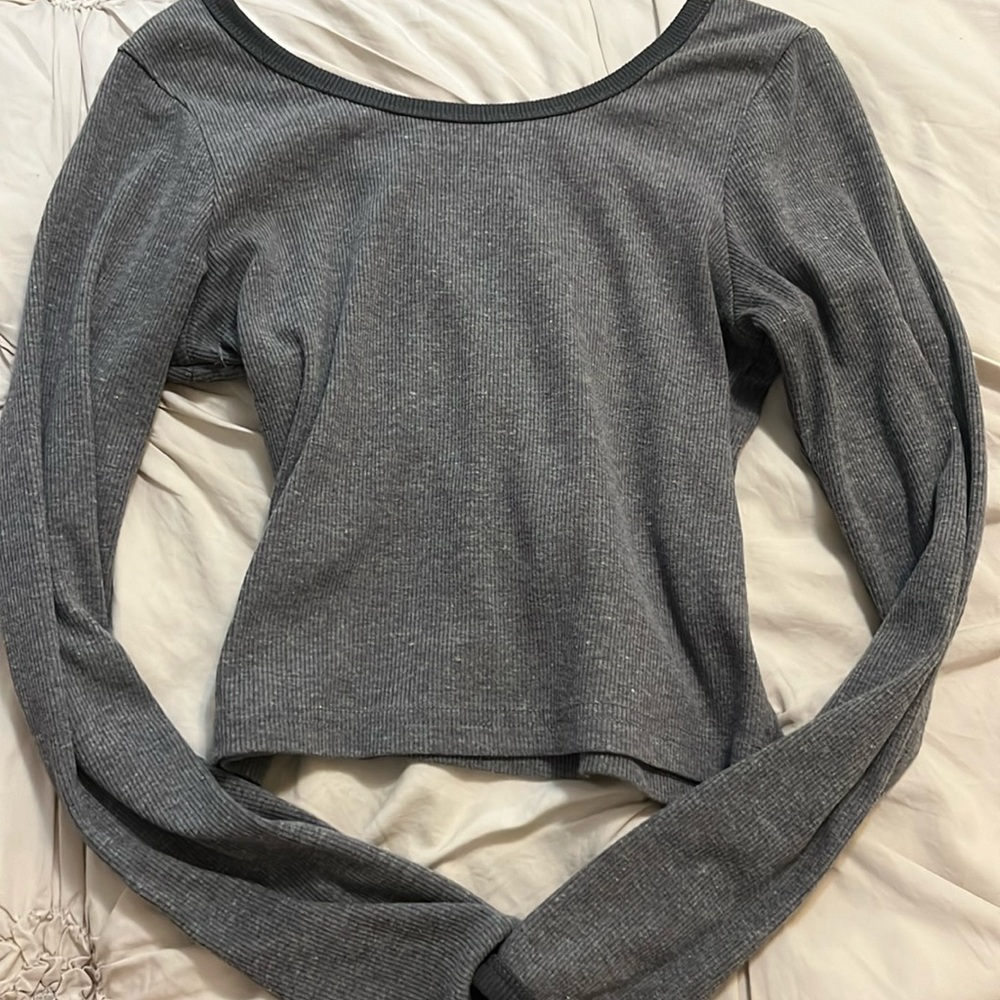 grey long sleeve